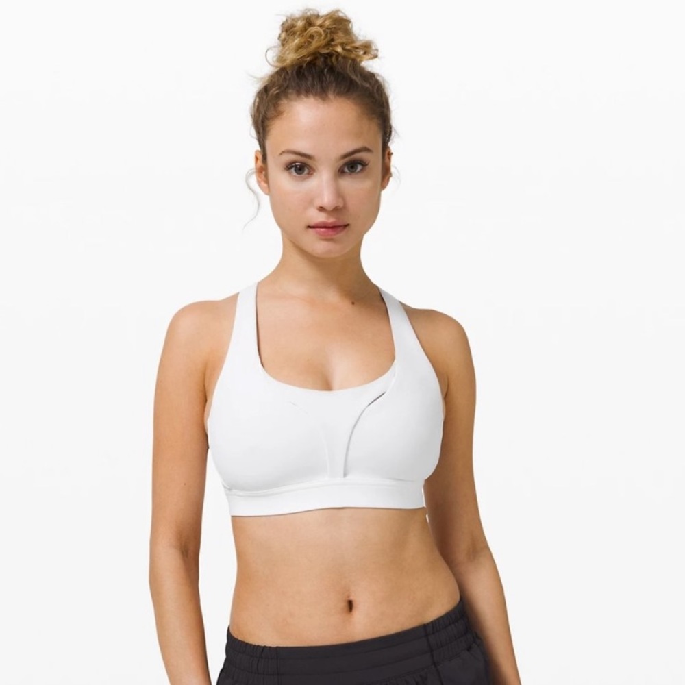 SOLD lululemon white stash it all bra
